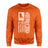 Hockey Dad Vertical Flag on a Sweatshirt with a White Graphic