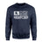Hockey Dad Horizontal Flag on a Sweatshirt with a White Graphic