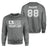 Hockey Dad Horizontal Flag With Hockey Player Name on a Sweatshirt with a White Graphic