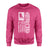 Hockey Dad Vertical Flag on a Sweatshirt with a White Graphic