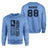 Hockey Dad Vertical Flag With Hockey Player Name on a Sweatshirt with a Black Graphic