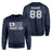 Hockey Dad Horizontal Flag With Hockey Player Name on a Sweatshirt with a White Graphic