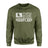 Hockey Dad Horizontal Flag on a Sweatshirt with a White Graphic
