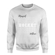 Custom Hockey on a Sweatshirt With Mascot and Hockey Player Name on a Sweatshirt