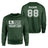 Hockey Dad Horizontal Flag With Hockey Player Name on a Sweatshirt with a White Graphic