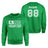 Hockey Dad Horizontal Flag With Hockey Player Name on a Sweatshirt with a White Graphic