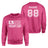 Hockey Dad Horizontal Flag With Hockey Player Name on a Sweatshirt with a White Graphic