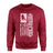Hockey Dad Vertical Flag on a Sweatshirt with a White Graphic