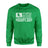 Hockey Dad Horizontal Flag on a Sweatshirt with a White Graphic