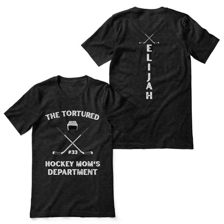 Tortured Hockey Mom's Department on a Unisex T-Shirt