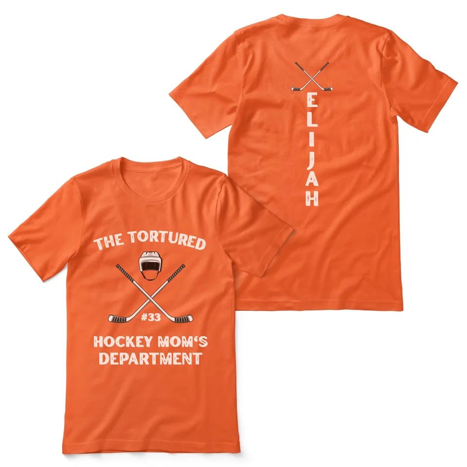 Tortured Hockey Mom's Department on a Unisex T-Shirt