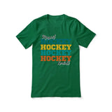 Personalized Hockey Hockey Hockey Shirt With Mascot and Hockey Player Name on a Unisex T-Shirt