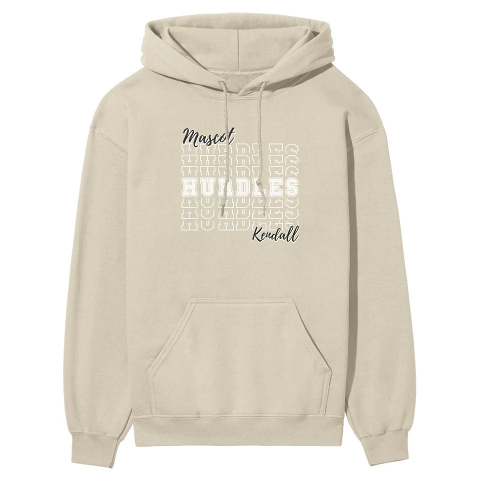 Custom Hurdles on a Sweatshirt With Mascot and Hurdler Name on a Hoodie