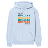 Personalized Hurdles Hurdles Hurdles on a Hoodie With Mascot and Hurdler Name on a Hoodie