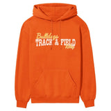 Custom Hurdles Mascot and Hurdler Name on a Hoodie with a White Graphic