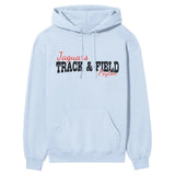 Custom Hurdles Mascot and Hurdler Name on a Hoodie with a Black Graphic