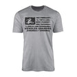 Hurdles Grandpa Horizontal Flag on a Men's T-Shirt with a Black Graphic