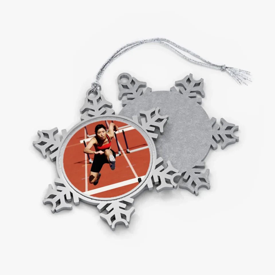 Custom Hurdler Photo Ornament