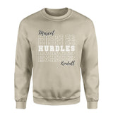 Custom Hurdles on a Sweatshirt With Mascot and Hurdler Name on a Sweatshirt