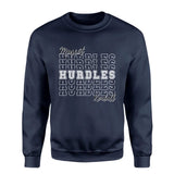 Custom Hurdles on a Sweatshirt With Mascot and Hurdler Name on a Sweatshirt