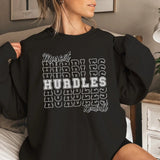 Custom Hurdles on a Sweatshirt With Mascot and Hurdler Name on a Sweatshirt