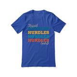 Personalized Hurdles Hurdles Hurdles Shirt With Mascot and Hurdler Name on a Unisex T-Shirt