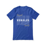 Custom Hurdles Shirt With Mascot and Hurdler Name on a Unisex T-Shirt