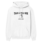 Javelin Mom with Javelin Thrower Icon and Javelin Thrower Name on a Hoodie with a Black Graphic