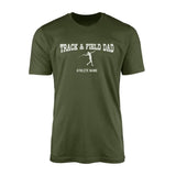 Javelin Dad with Javelin Thrower Icon and Javelin Thrower Name on a Men's T-Shirt with a White Graphic