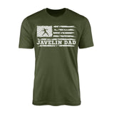 Javelin Dad Horizontal Flag on a Men's T-Shirt with a White Graphic