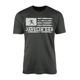 Javelin Dad Horizontal Flag on a Men's T-Shirt with a White Graphic