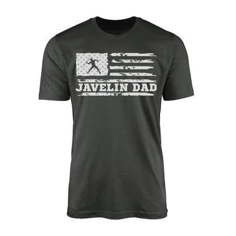 Javelin Dad Horizontal Flag on a Men's T-Shirt with a White Graphic