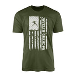 Javelin Grandpa Vertical Flag on a Men's T-Shirt with a White Graphic