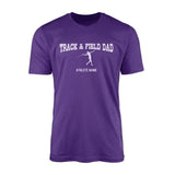Javelin Dad with Javelin Thrower Icon and Javelin Thrower Name on a Men's T-Shirt with a White Graphic
