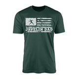 Javelin Dad Horizontal Flag on a Men's T-Shirt with a White Graphic