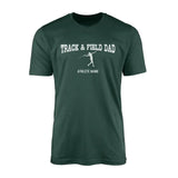 Javelin Dad with Javelin Thrower Icon and Javelin Thrower Name on a Men's T-Shirt with a White Graphic
