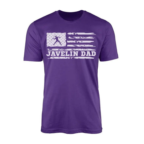 Javelin Dad Horizontal Flag on a Men's T-Shirt with a White Graphic