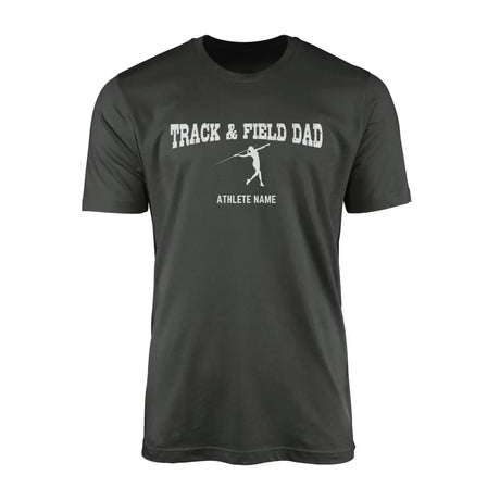 Javelin Dad with Javelin Thrower Icon and Javelin Thrower Name on a Men's T-Shirt with a White Graphic