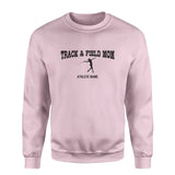 Javelin Mom with Javelin Thrower Icon and Javelin Thrower Name on a Sweatshirt with a Black Graphic