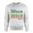 Personalized Javelin Javelin Javelin on a Sweatshirt With Mascot and Javelin Thrower Name on a Sweatshirt