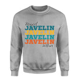 Personalized Javelin Javelin Javelin on a Sweatshirt With Mascot and Javelin Thrower Name on a Sweatshirt