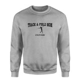 Javelin Mom with Javelin Thrower Icon and Javelin Thrower Name on a Sweatshirt with a Black Graphic