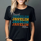 Personalized Javelin Javelin Javelin Shirt With Mascot and Javelin Thrower Name on a Unisex T-Shirt