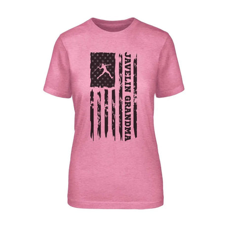 Javelin Grandma Vertical Flag on a Unisex T-Shirt with a Black Graphic