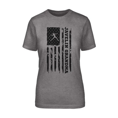 Javelin Grandma Vertical Flag on a Unisex T-Shirt with a Black Graphic