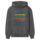 Personalized Lacrosse Lacrosse Lacrosse on a Hoodie With Mascot and Lacrosse Player Name on a Hoodie