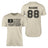 Lacrosse Grandpa Horizontal Flag With Lacrosse Player Name on a Men's T-Shirt with a Black Graphic