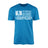 Lacrosse Dad Horizontal Flag on a Men's T-Shirt with a White Graphic