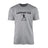 Lacrosse Dad with Lacrosse Player Icon and Lacrosse Player Name on a Men's T-Shirt with a Black Graphic