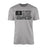 Lacrosse Dad Horizontal Flag on a Men's T-Shirt with a Black Graphic